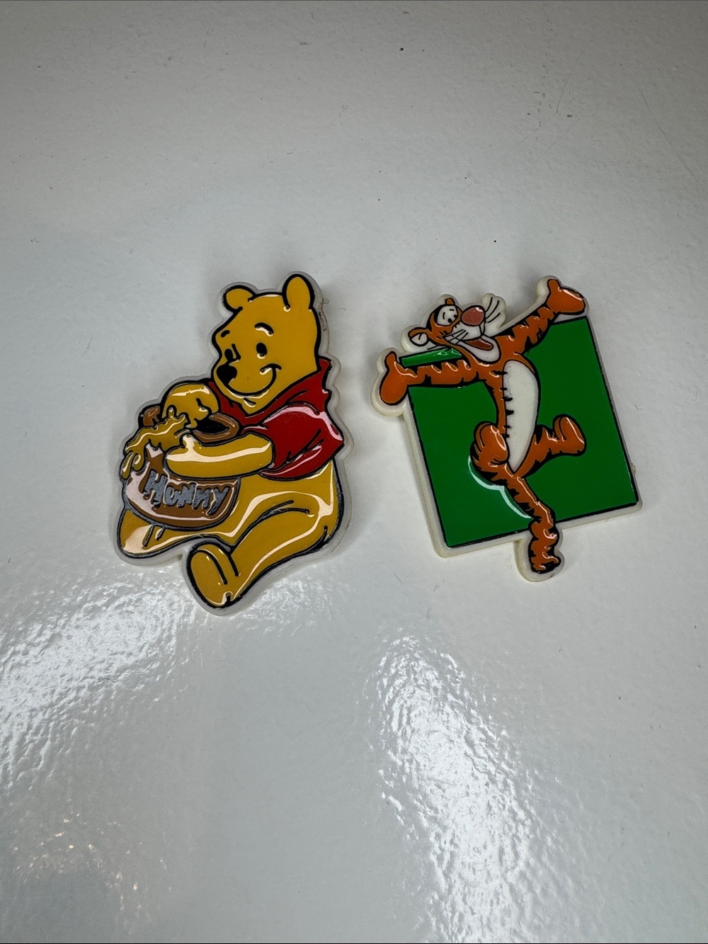 2 Vintage Winnie the Pooh and Tigger pins, late 90’s era